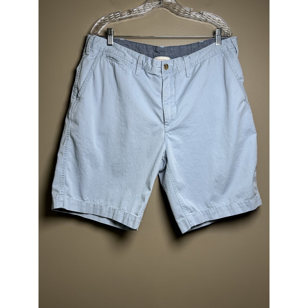 Polo Ralph Lauren Mens Shorts 38 Blue Cotton Chino Relaxed Fit Flat Front Casual
